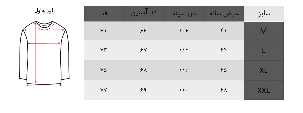 تی شرت آستین بلند مردانه هاول